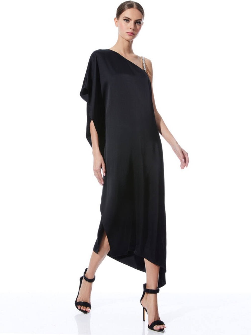 Alice + Olivia Tae Asymmetric Maxi Dress